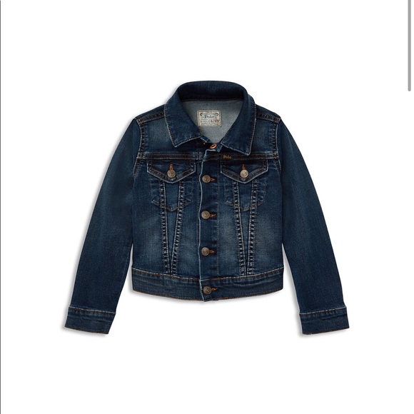 Polo Ralph Lauren Girls Distressed Jean Jacket - Picture 1 of 9